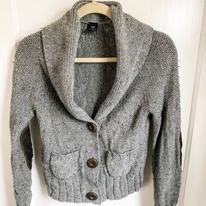 Gap Cardigan Knit Sweater with elbow pads